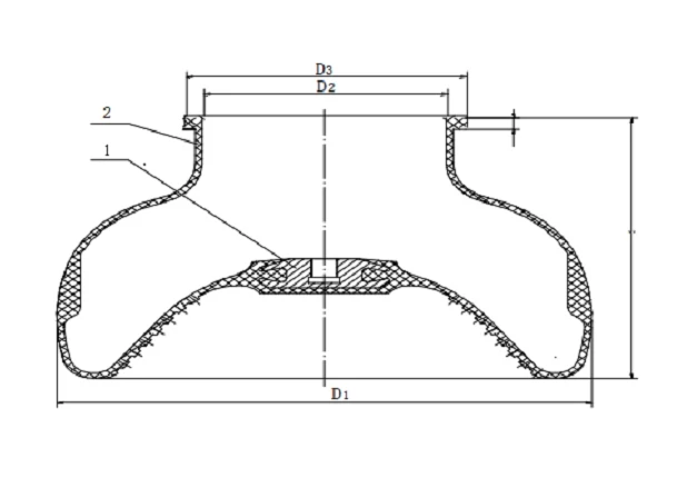 Structural Diagram of the Pulsation Dampener Bladder Structural Diagram of the Pulsation Dampener Bladder